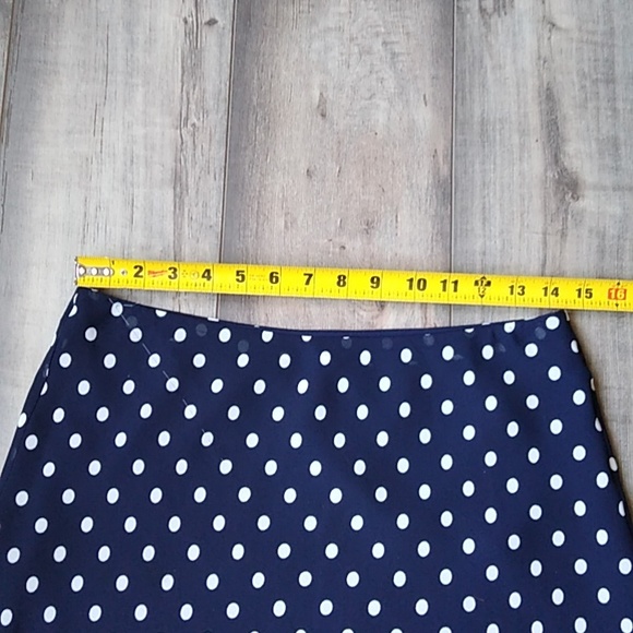 CHAPS BLUE WITH WHITE POLKA DOT SKIRT - Picture 5 of 7